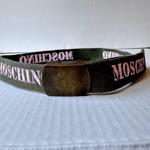 Moschino canvas kids belt NWT size S